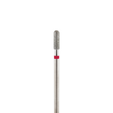 Fresa/Broca  de diamante, forma de microfono roja 2.5